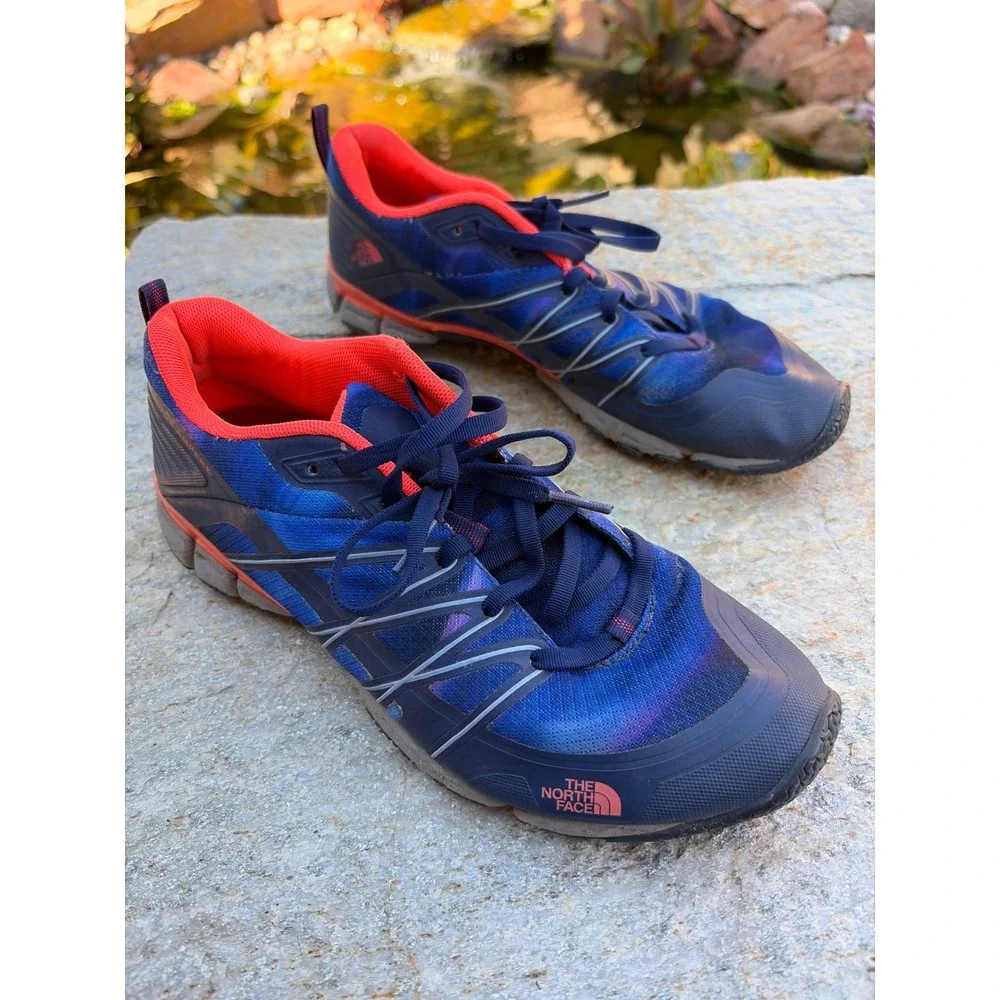 The North Face Litewave‎ Ampere Womens 7.5 Blue Orange Training Shoes NF00CXU1